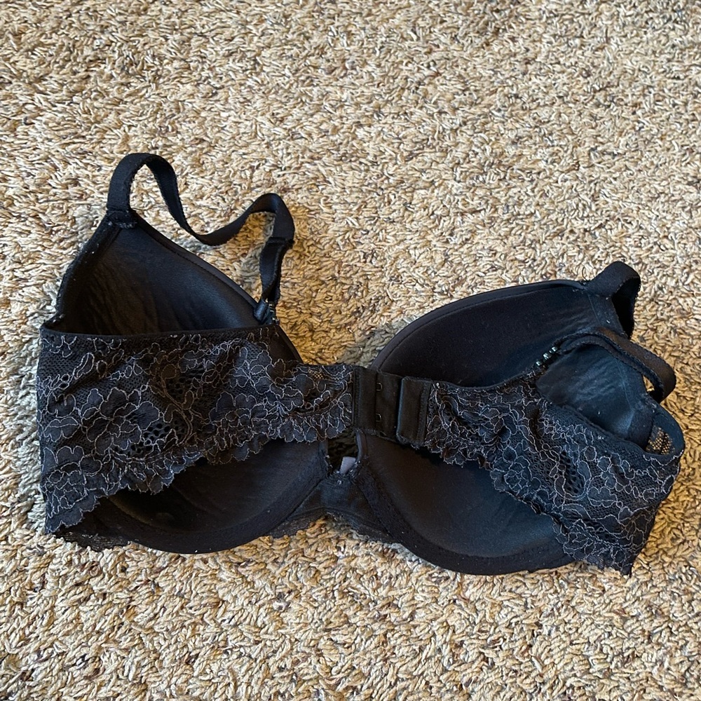 Victoria Secret Black Wire Lace Bra 36c - Picture 3 of 5
